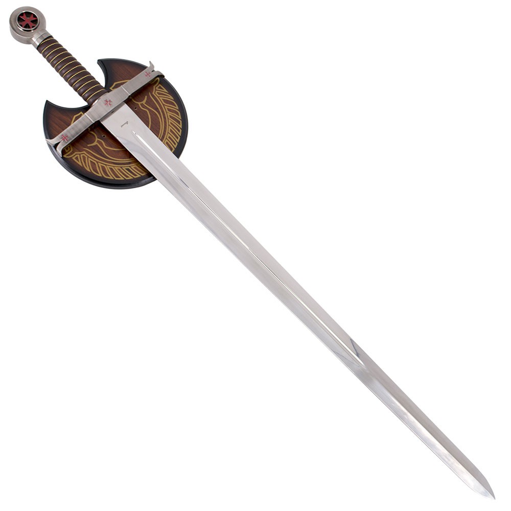 Espada Templaria con soporte de pared