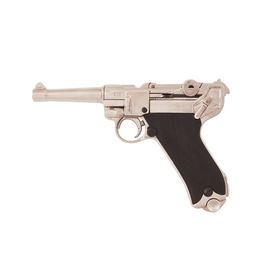 Pistola Parabellum Luger P08 niquelada
