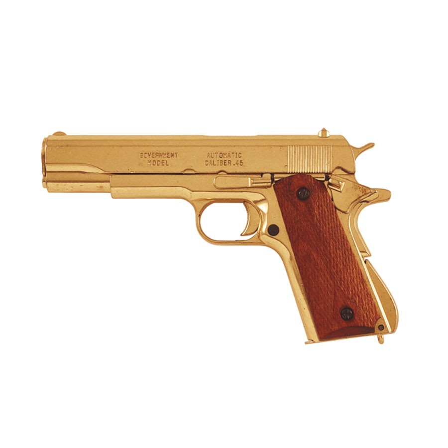 Pistola automática M1911A1 latonada