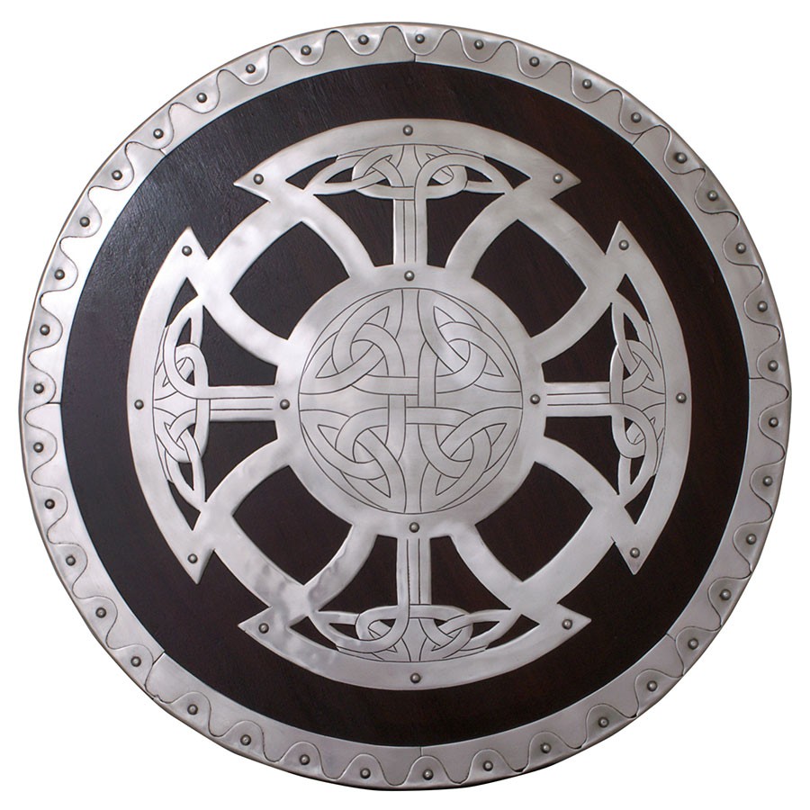 Escudo vikingo madera y acero