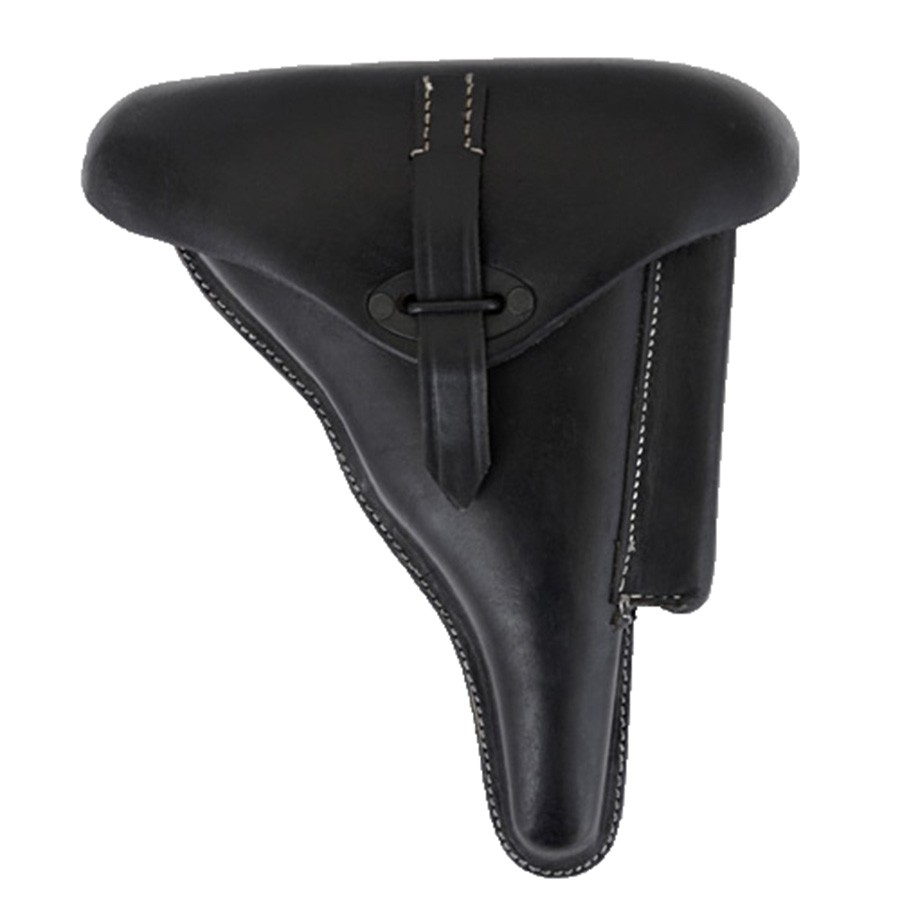 Canana para pistola Alemana P38, cuero negro