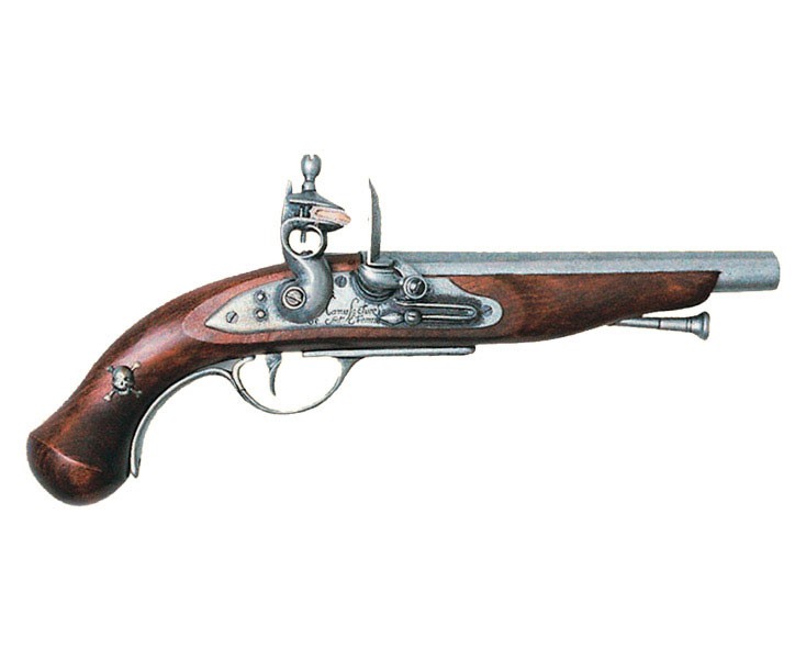 Pistola pirata francesa, siglo XVIII