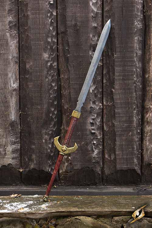 Espada Baal a dos manos en látex para LARP, 140 cm.