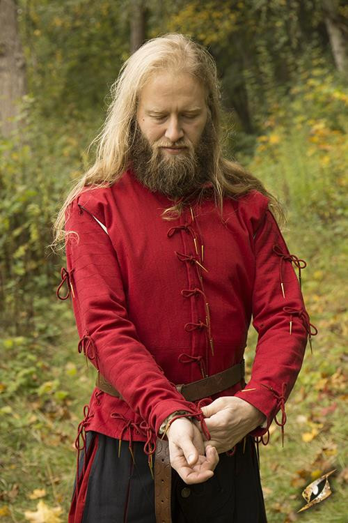 Jubón Godfrey manga larga con cordones