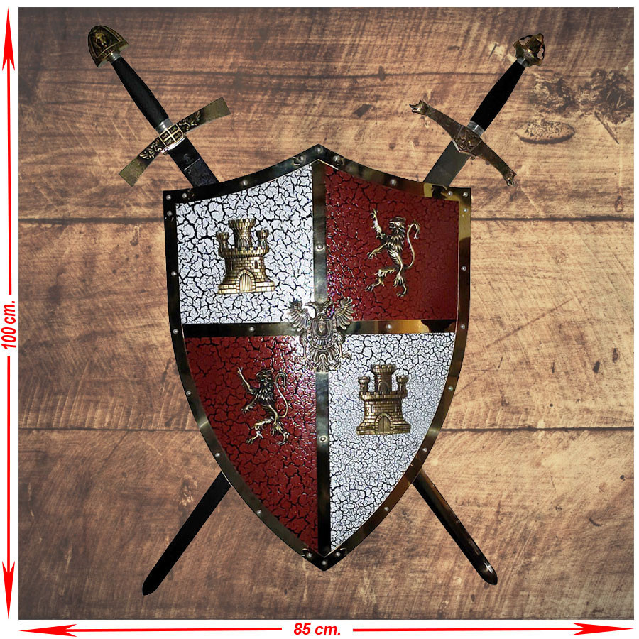 Panoplia de Espadas con Escudo de Castilla y León