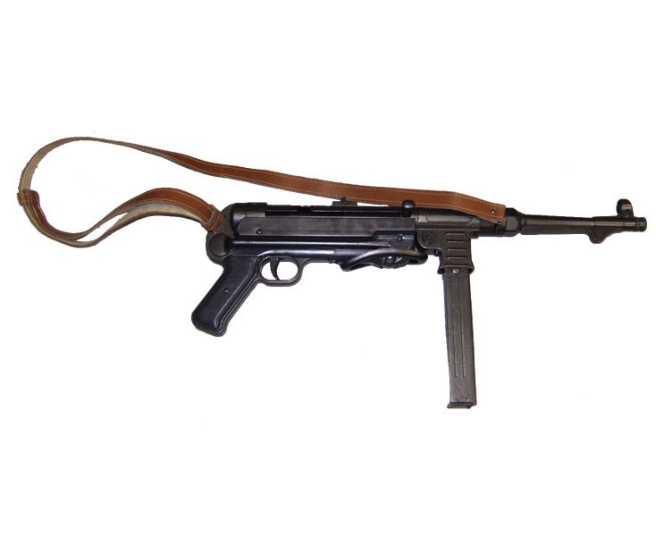 Subfusil automático MP40 con correa, Alemania 1940
