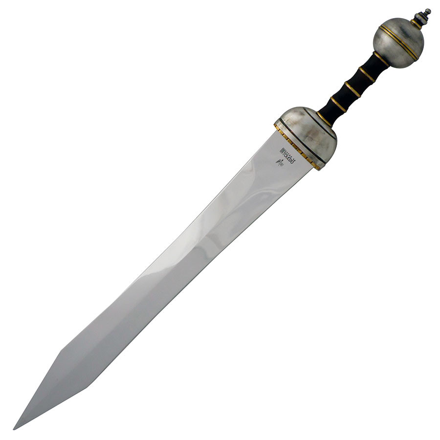 Espada Toledana tipo Gladius, acabado plata envejecida