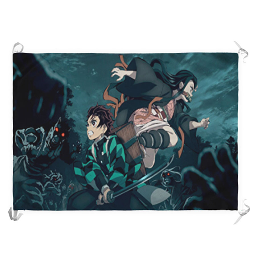 Estandarte-Bandera Demon Slayer de Tanjiro y Nezuko (70x100 cms.)