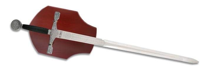 Espada Excalibur con soporte para colgar