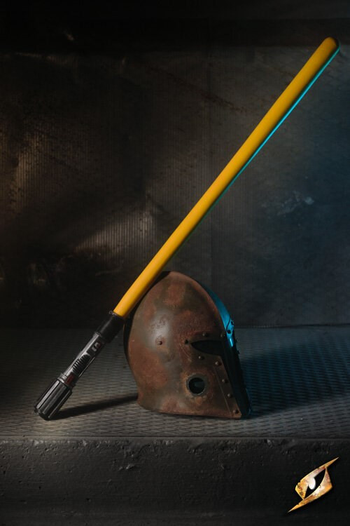 Espada Láser Villano, color amarillo, 100 cm.