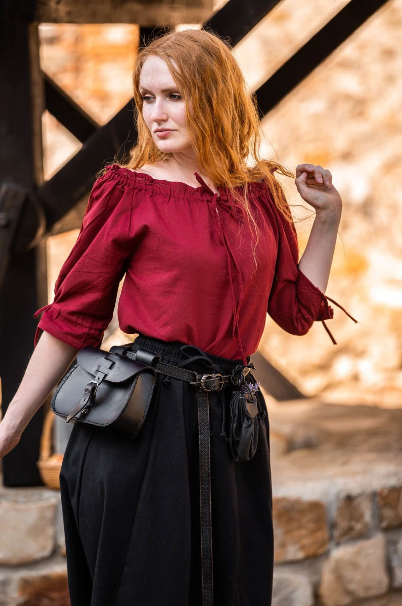 Blusa medieval lazos