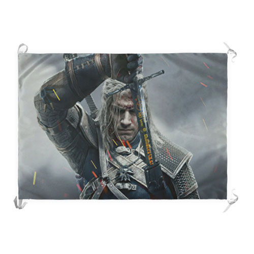 Estandarte-Bandera Geralt de Rivia, The Witcher (70x100 cms.)