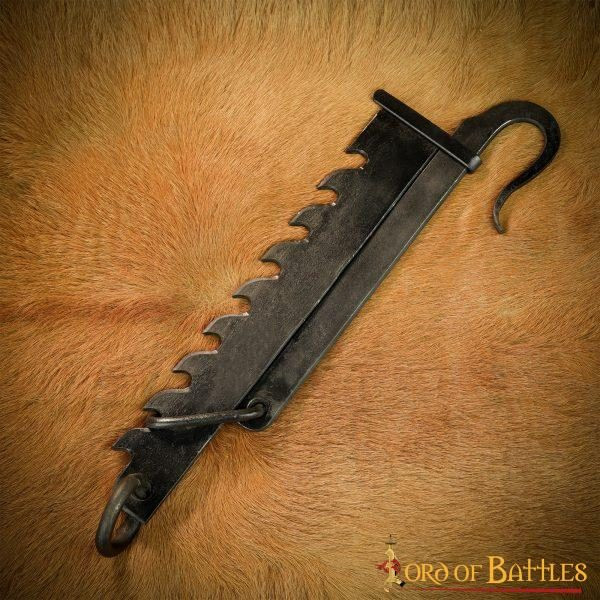 Soporte medieval para calderos, ollas y parrillas