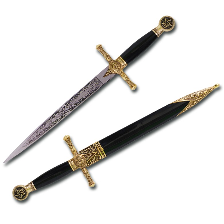 Daga masónica con vaina