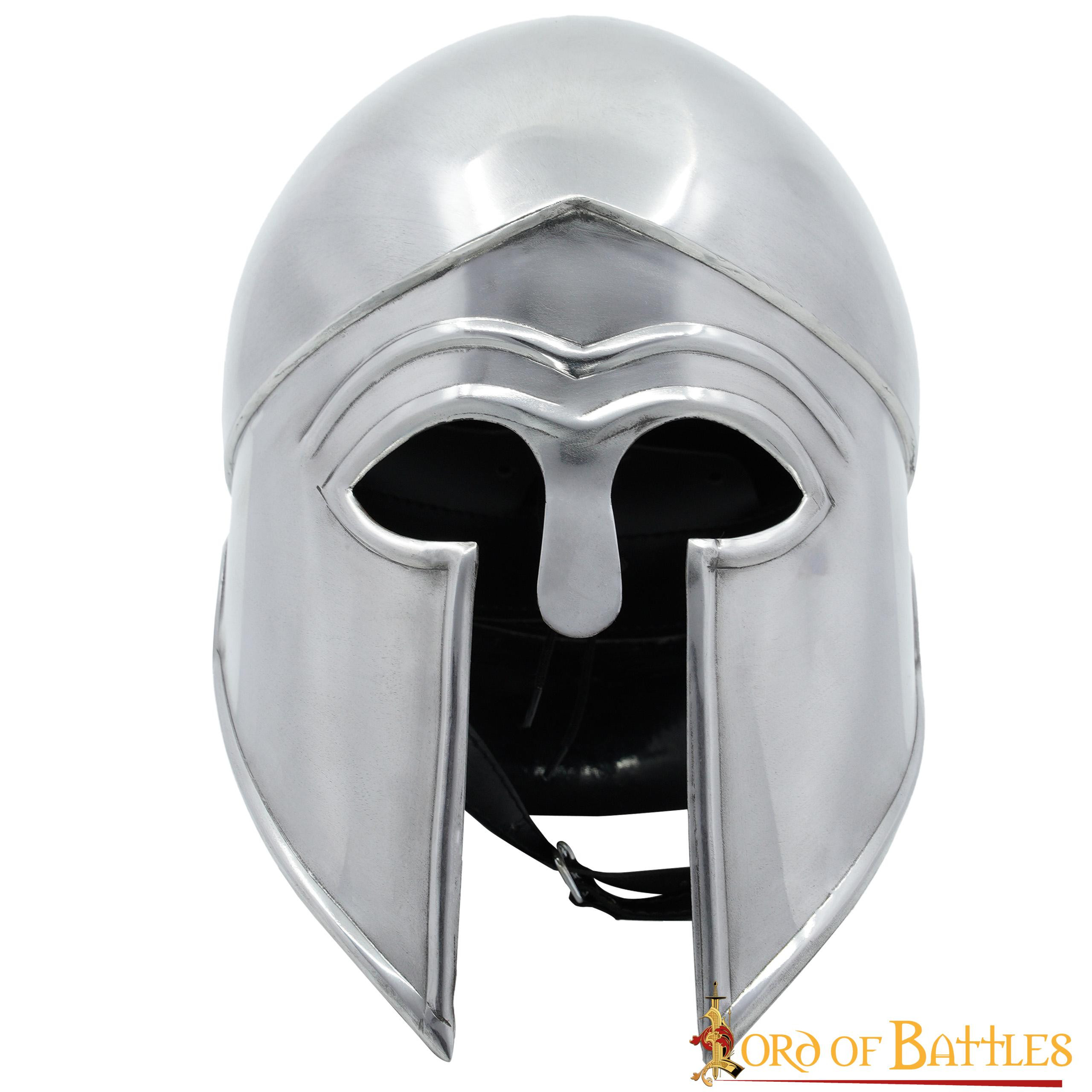 Casco griego Corintio con forro de cuero