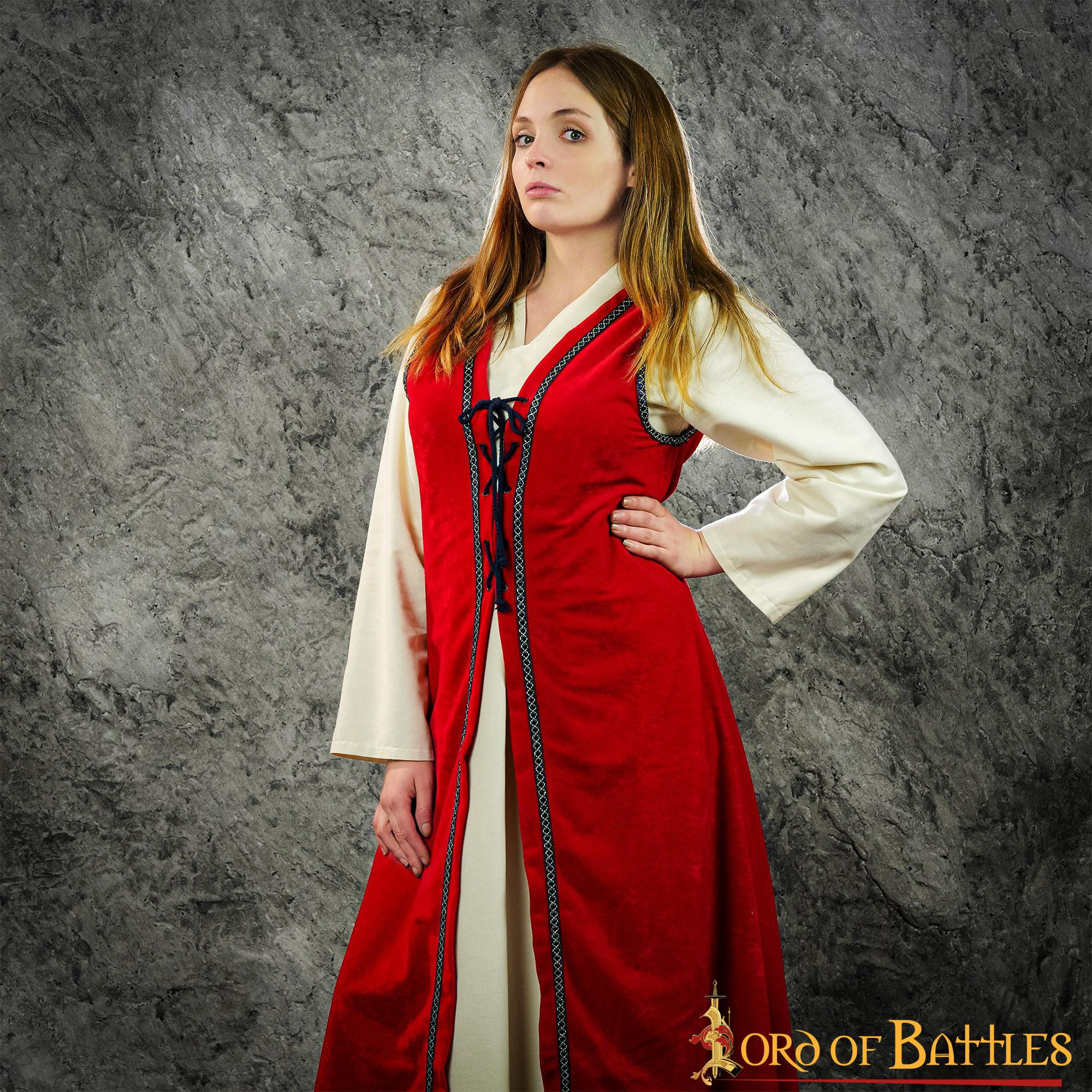 Brial Medieval Julietta en rojo