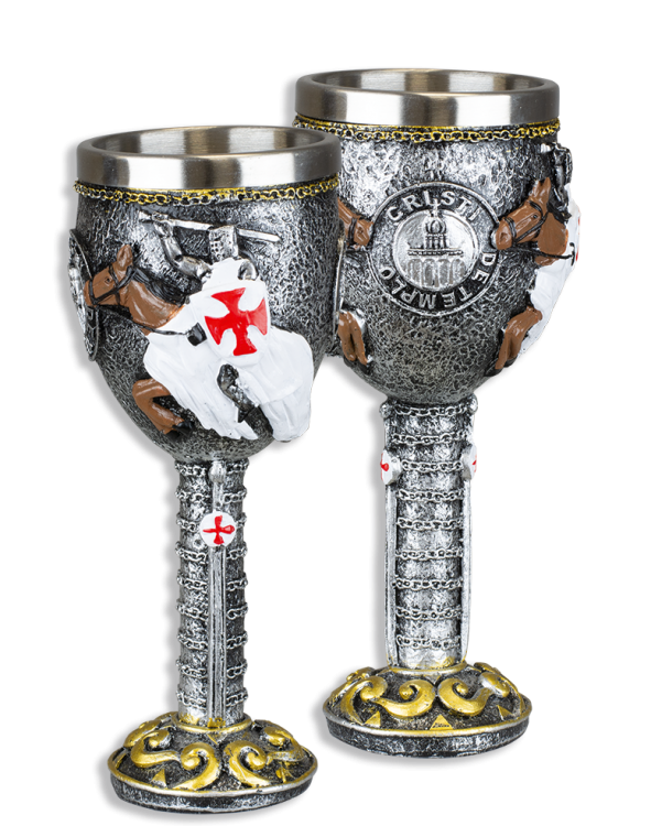 Copa de los caballeros templarios (18x7,6 cm.)
