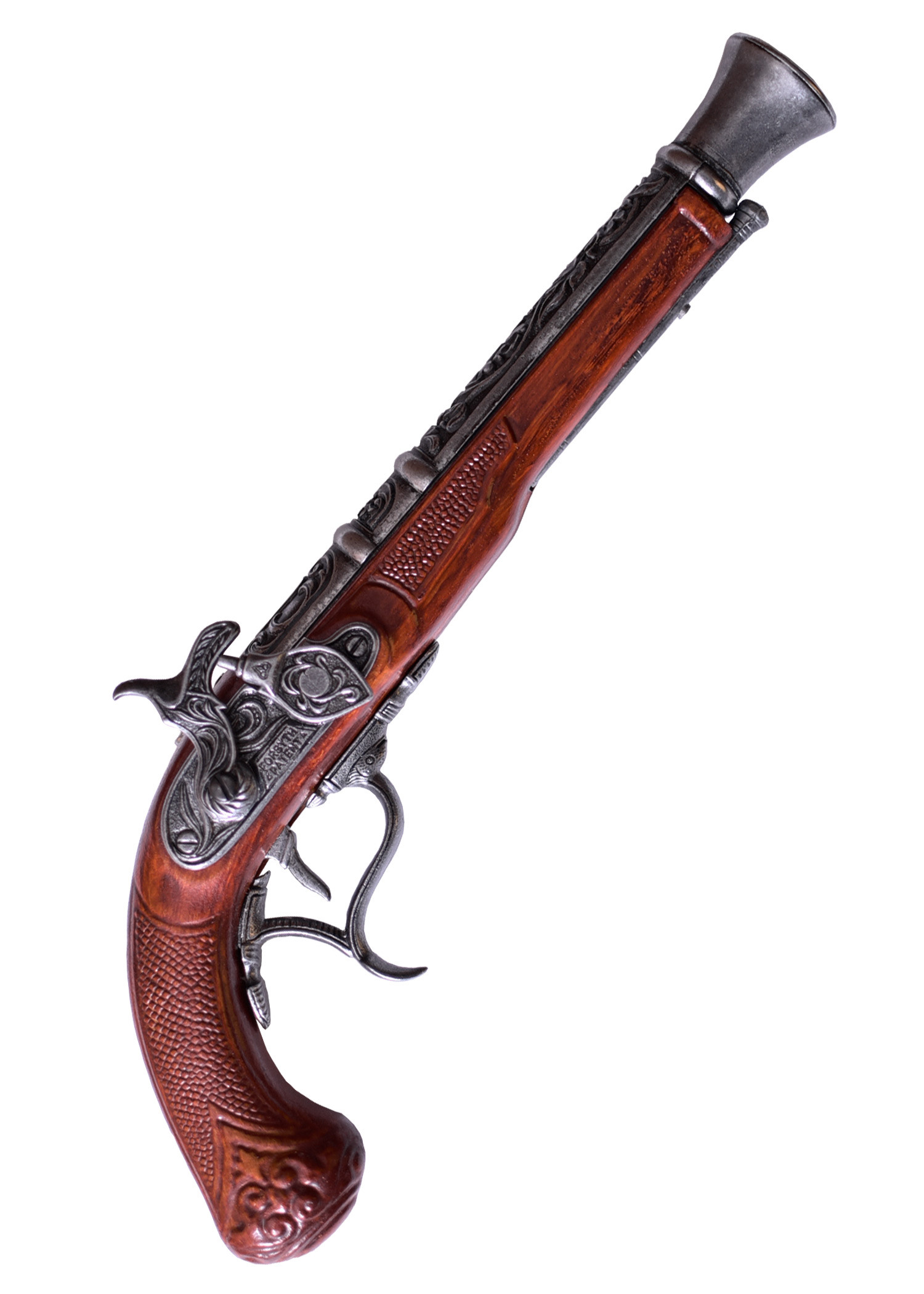 Pistola Forsyth decorativa de chispa (siglo XVIII)