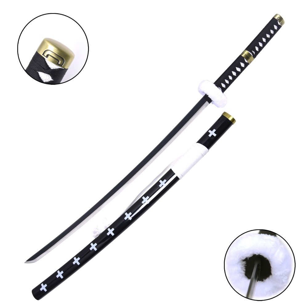 Katana decorativa negra Trafalgar Law de One Piece (103 cm.)