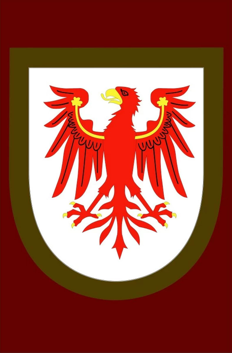 Estandarte medieval águila roja