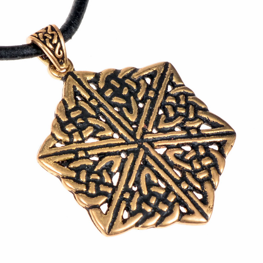 Colgante celta tipo Charm Karo, en bronce