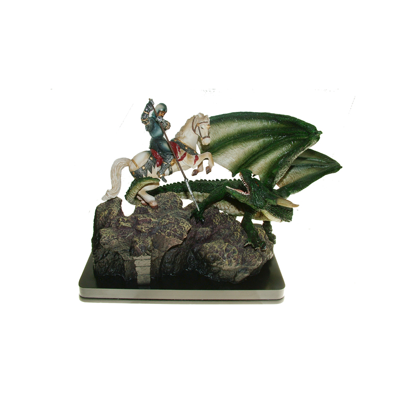 Figura San Jorge y el Dragón (25x17x25 cm.)