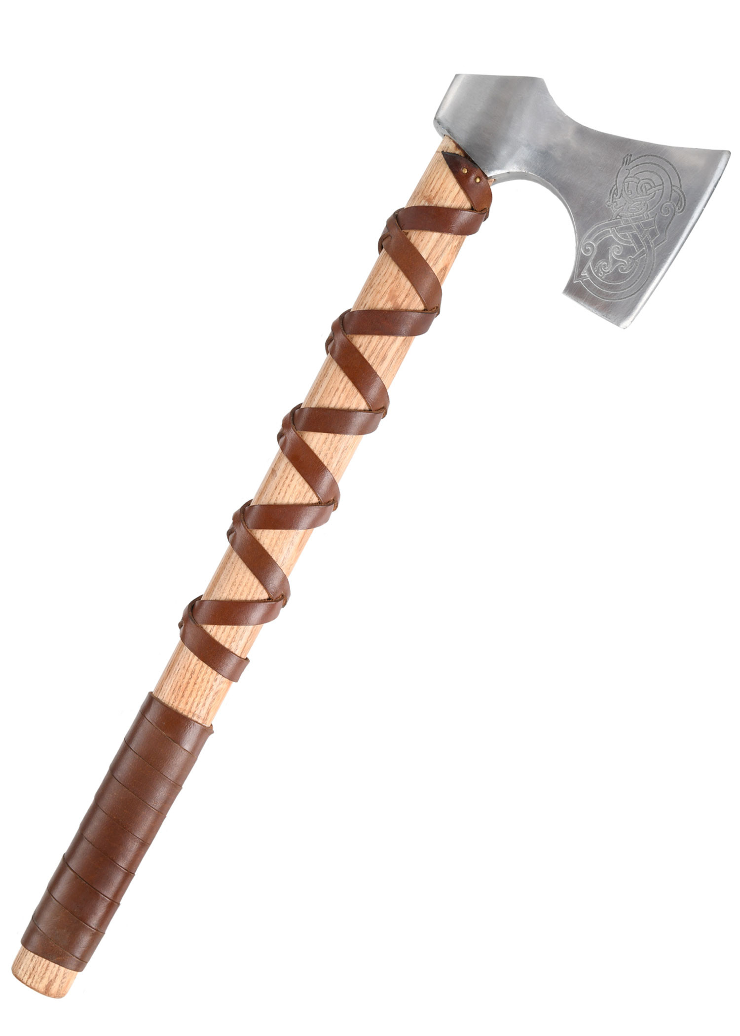 Hacha Noruega acero fundido con grabados (Tipo D)