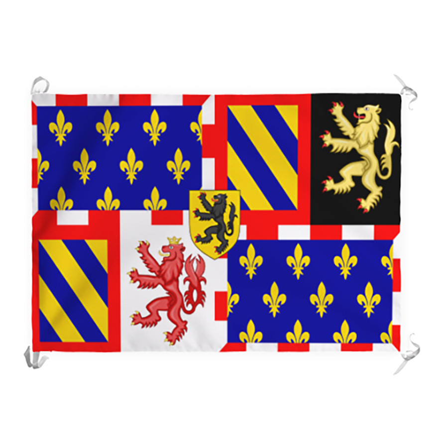 Estandarte Medieval cuartelado Borgoña (70x100 cms.)