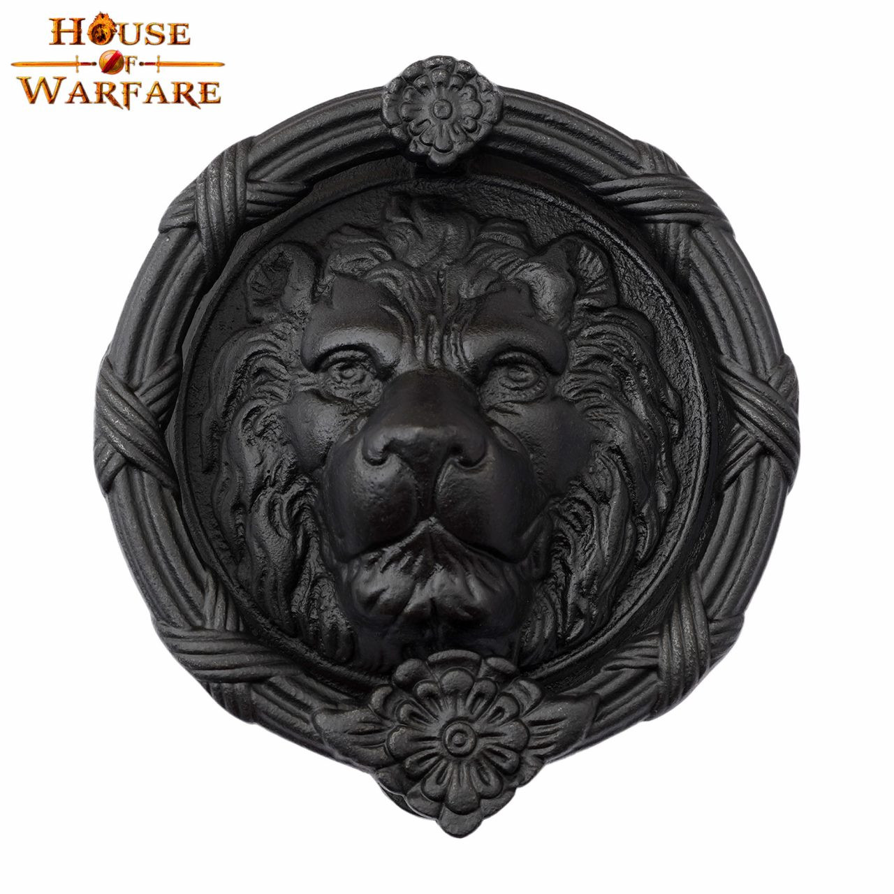 Aldaba puertas romanas y medievales en hierro fundido (18,6 cm.)