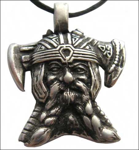 Colgante jefe vikingo