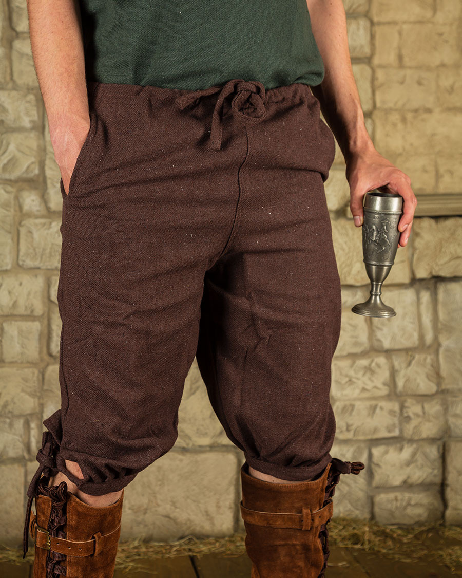 Pantalón vikingo modelo Kilian, color marrón