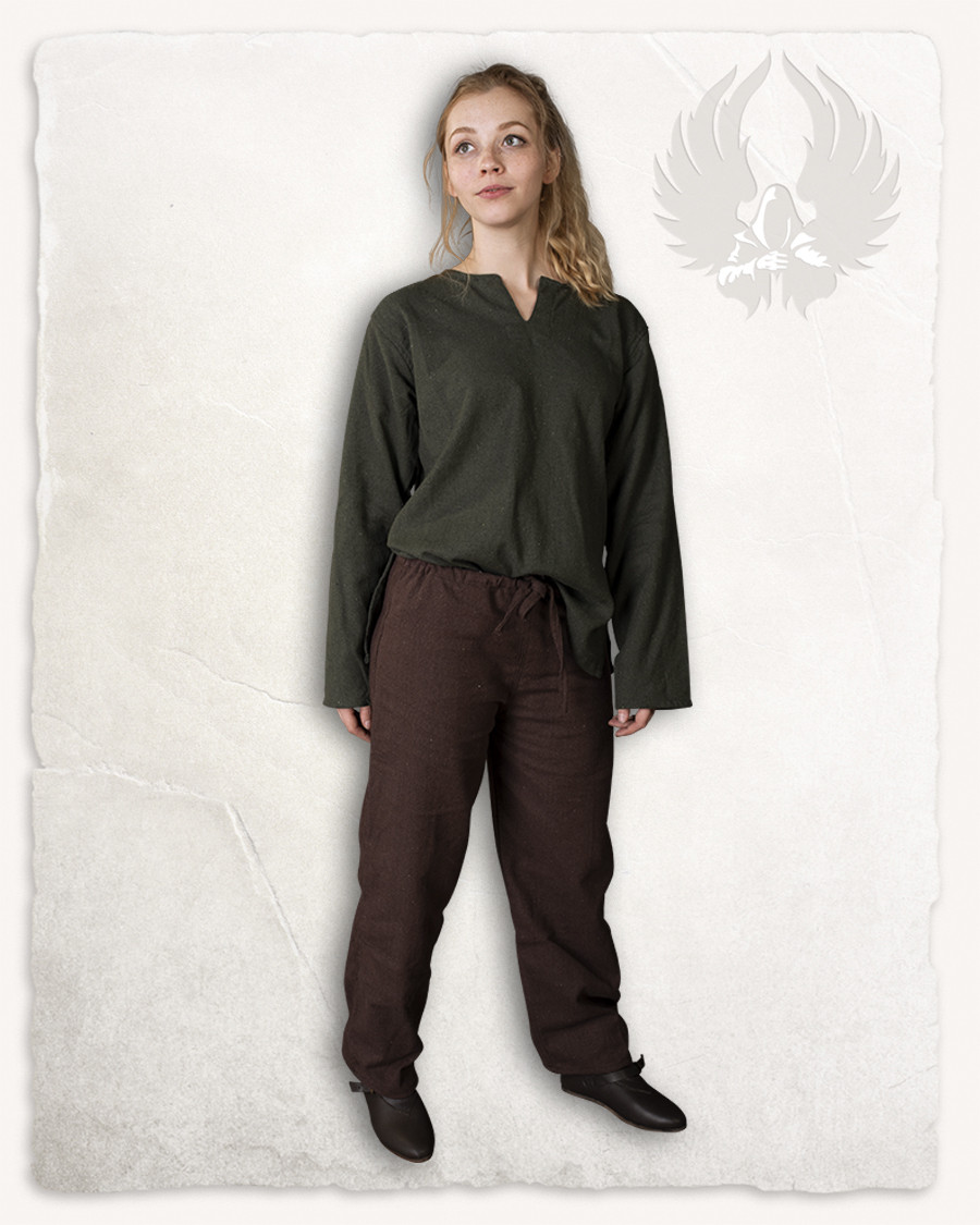 Pantalones medievales en algodón marrón modelo Kasimir