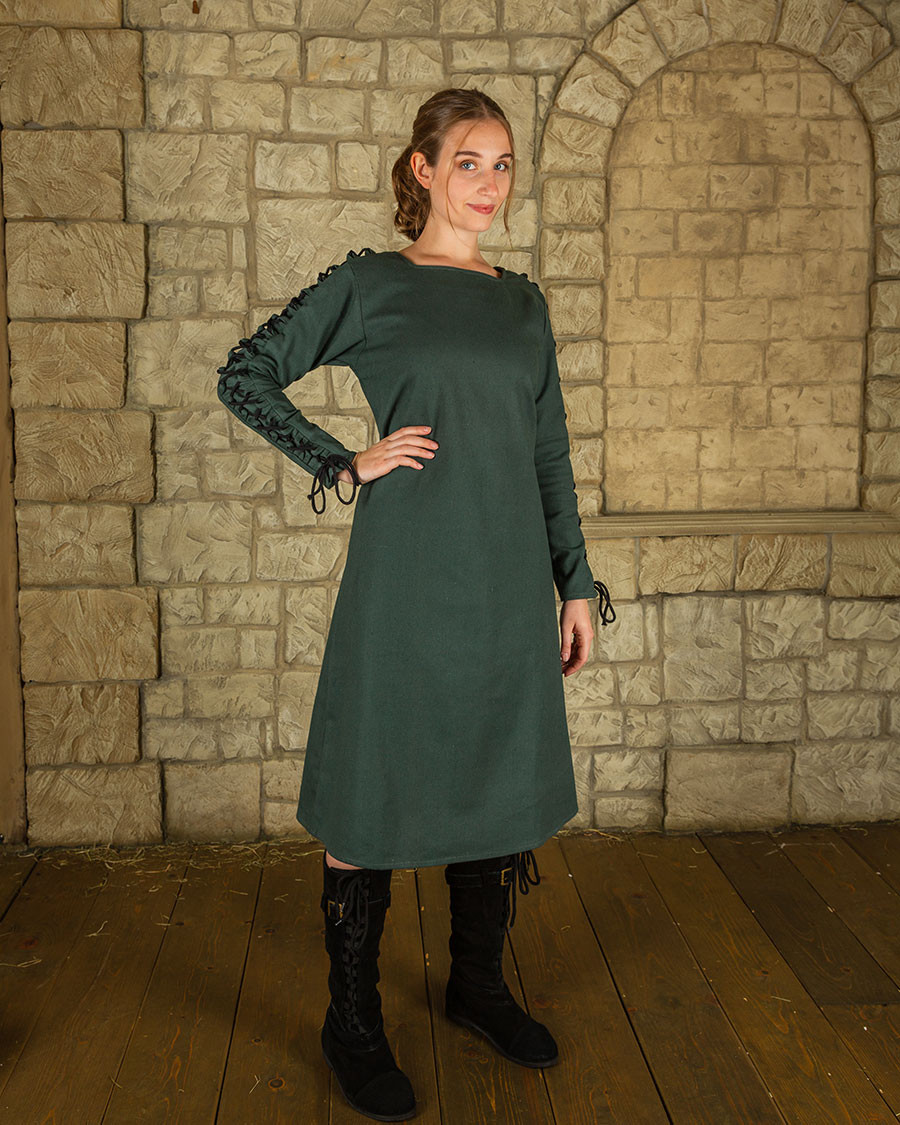 Túnica interior en algodón verde modelo Sunna