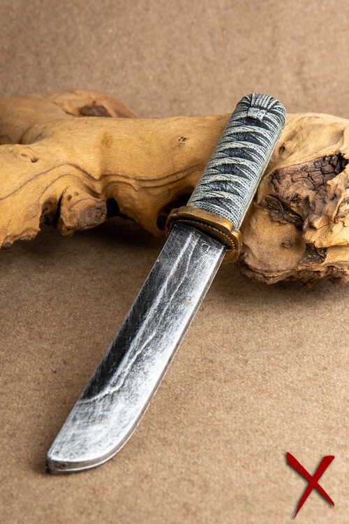 Cuchillo arrojadizo tonos grises, tipo tanto, para LARP