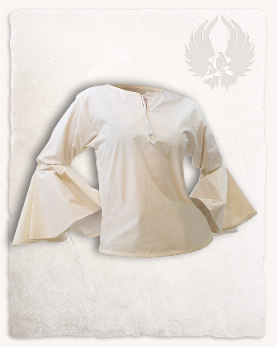 Blusa medieval mujer Felice en crema