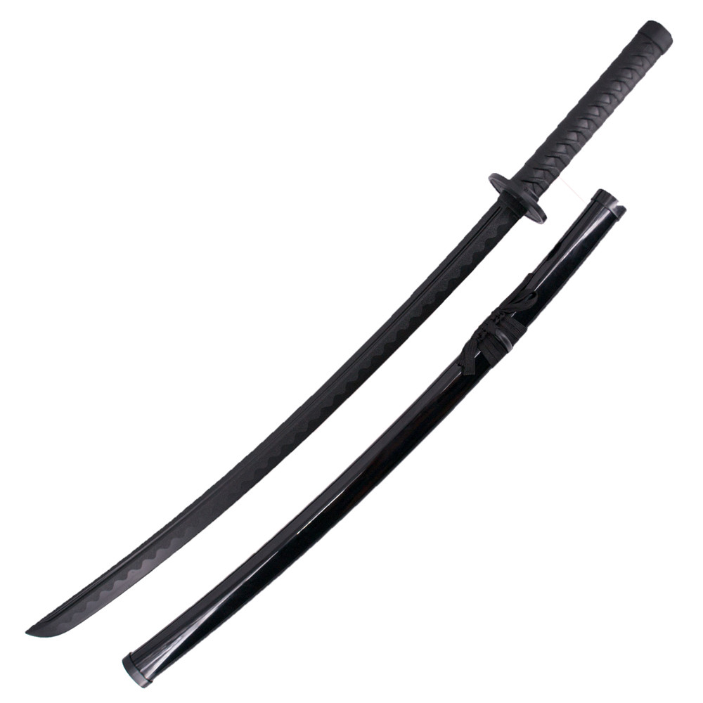 Katana negra de entrenamiento, hoja ABS gran resistencia
