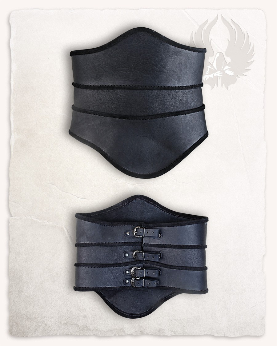 Corpiño medieval Escarlata - Negro