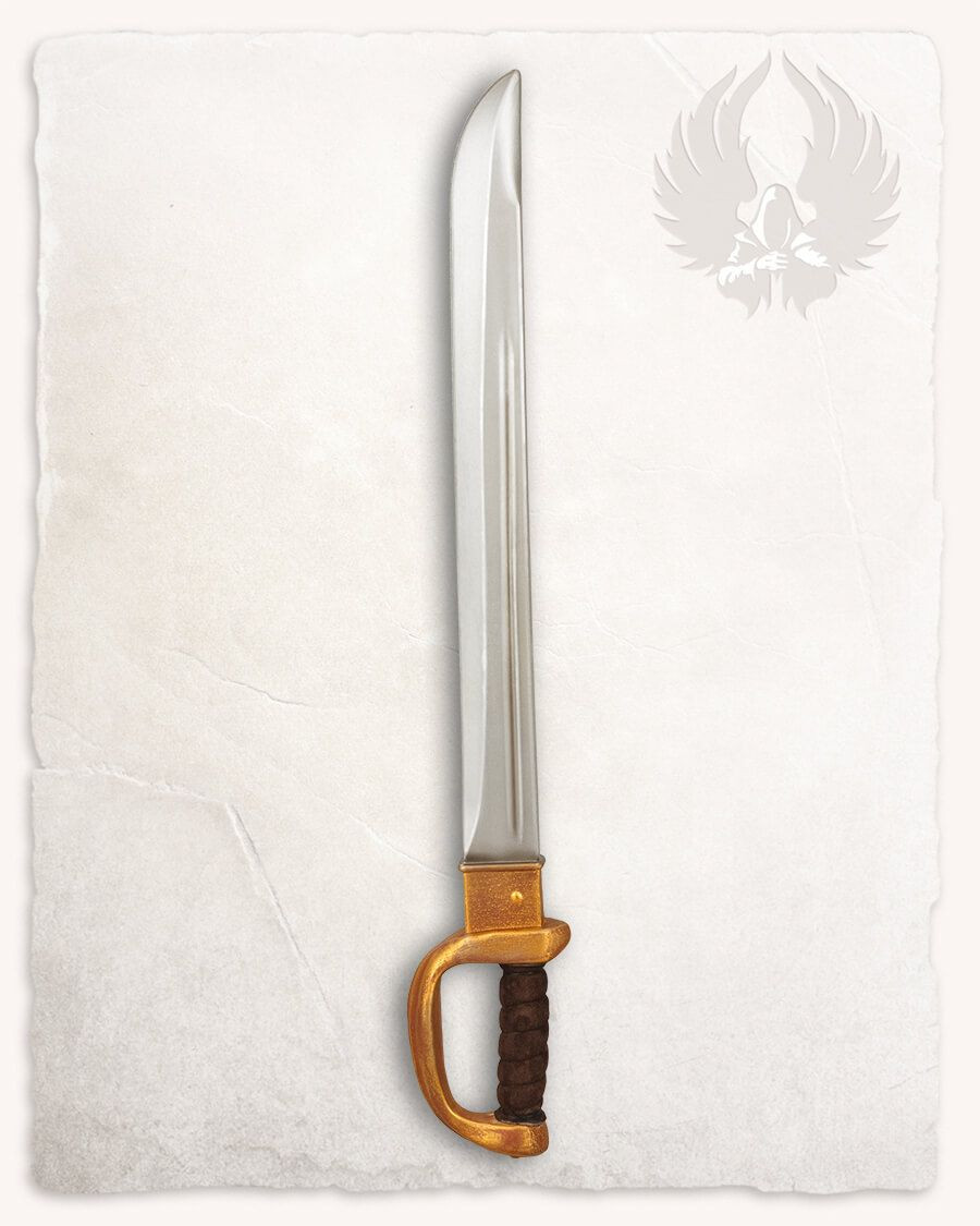 Sable pirata LARP modelo Diego, acabado dorado