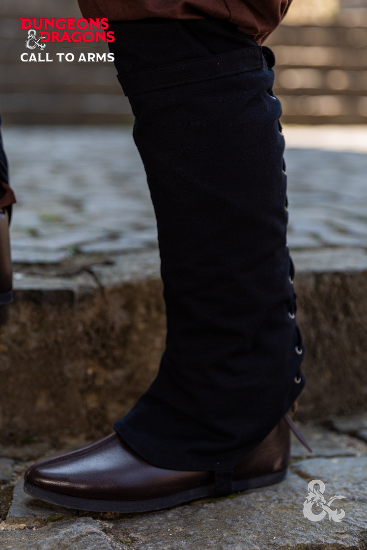Polainas medievales negras del Pícaro