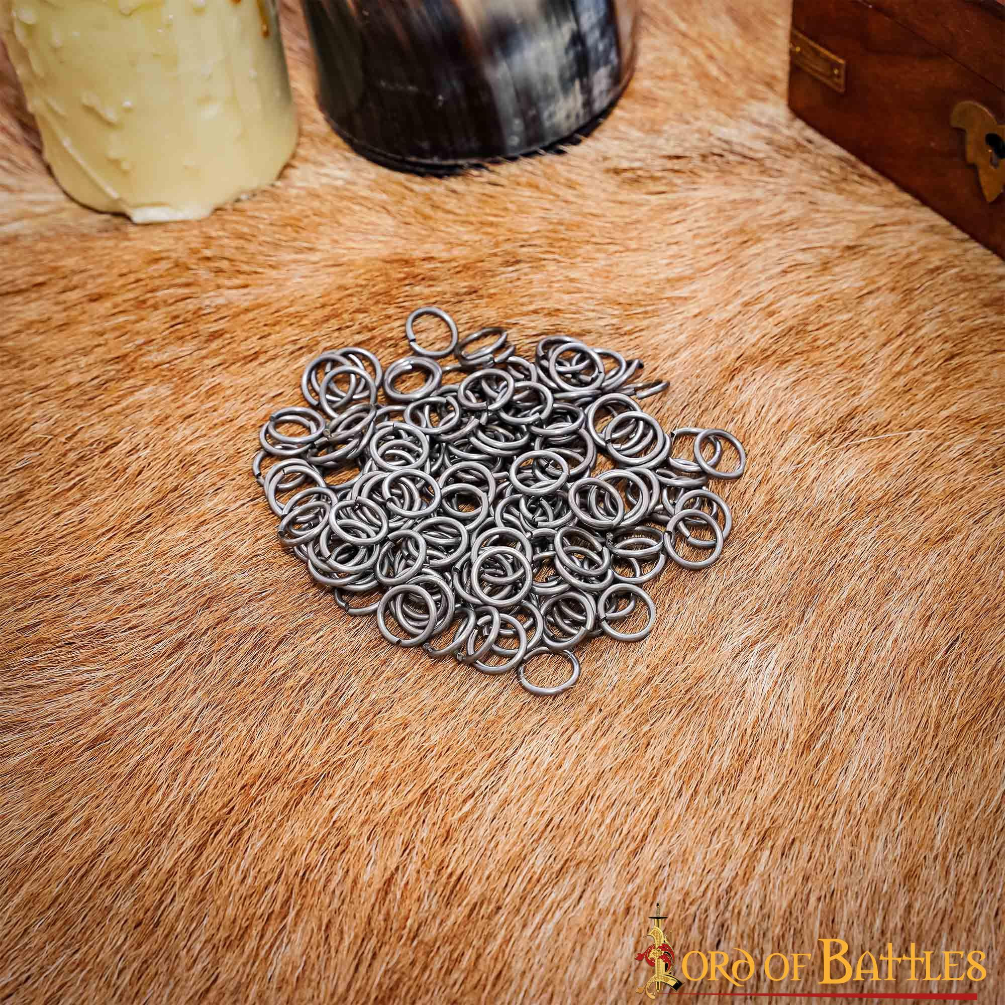 Bolsa 1 kg. de anillas sueltas cota de malla acero dulce