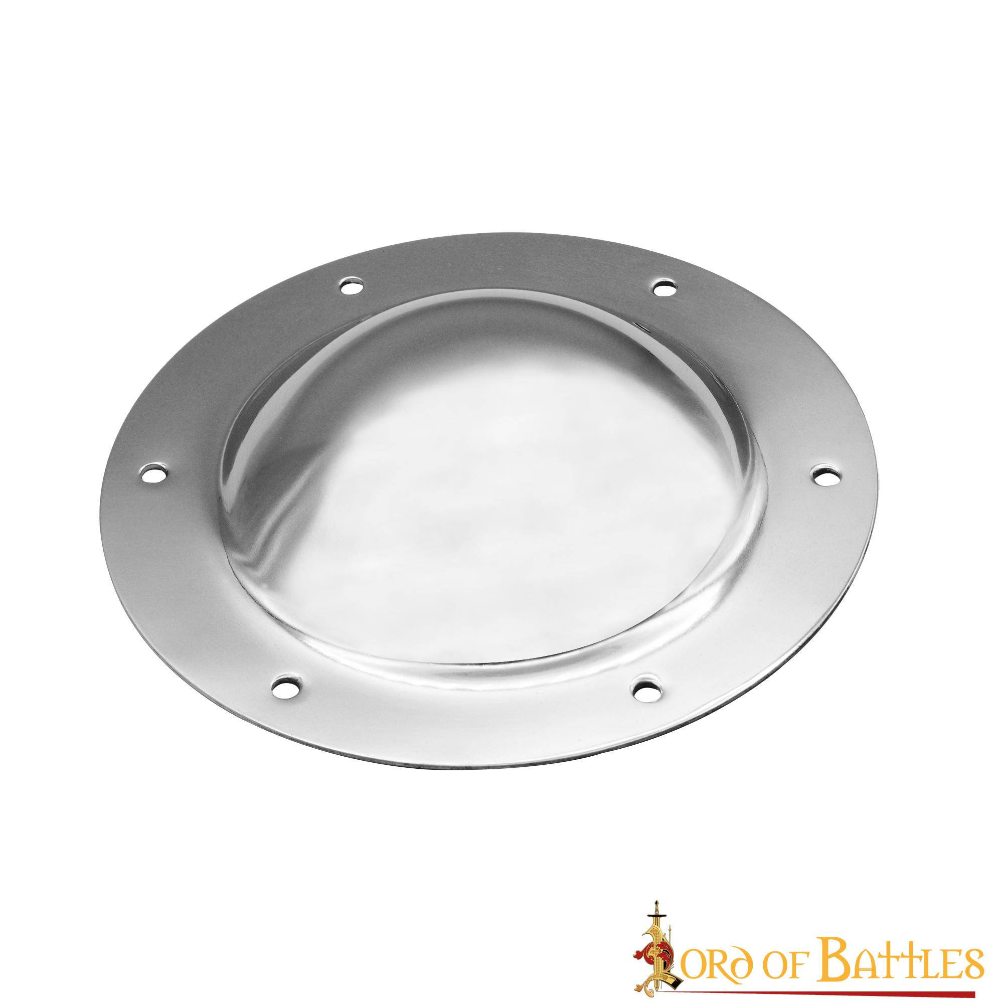 Umbo medieval de acero hecho a mano para escudos vikingos y celtas