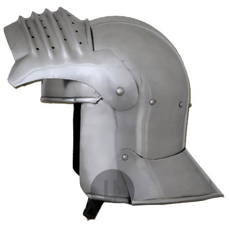 Celada medieval con visera, año 1490