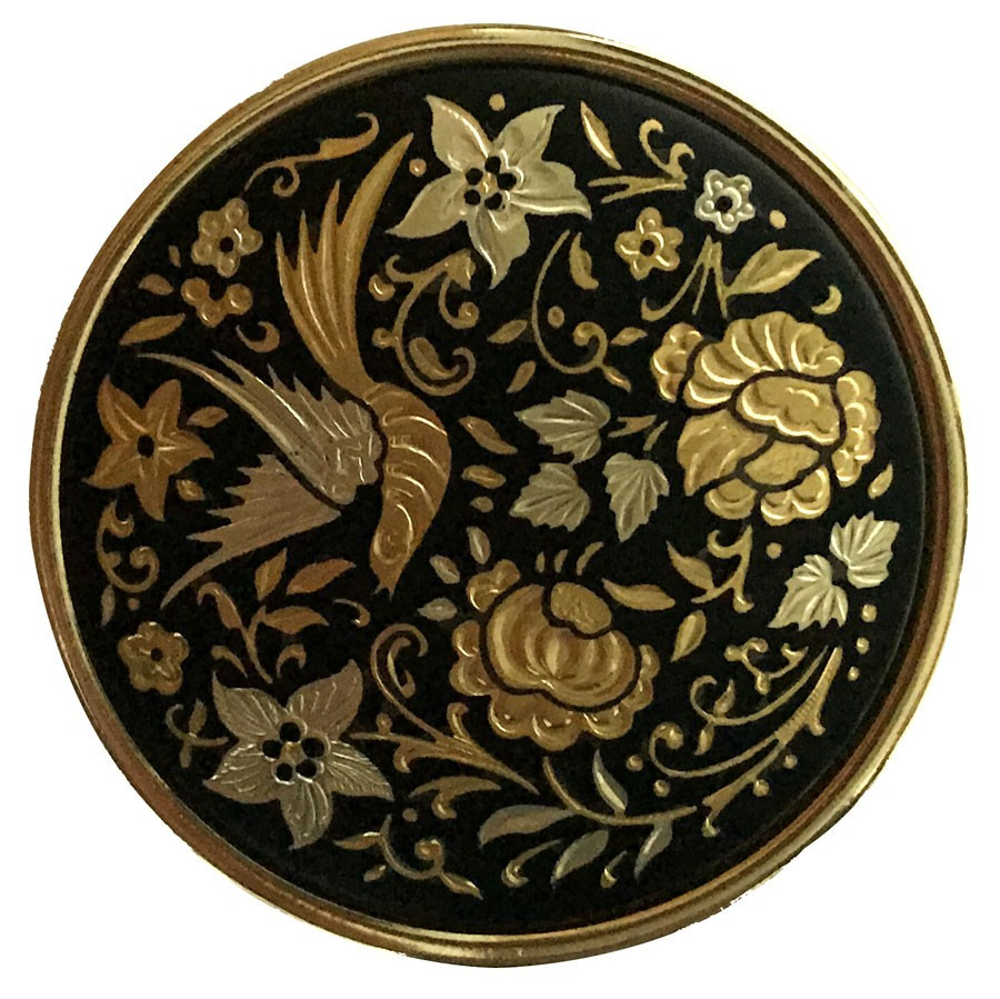 Pastillero Damasquinado redondo