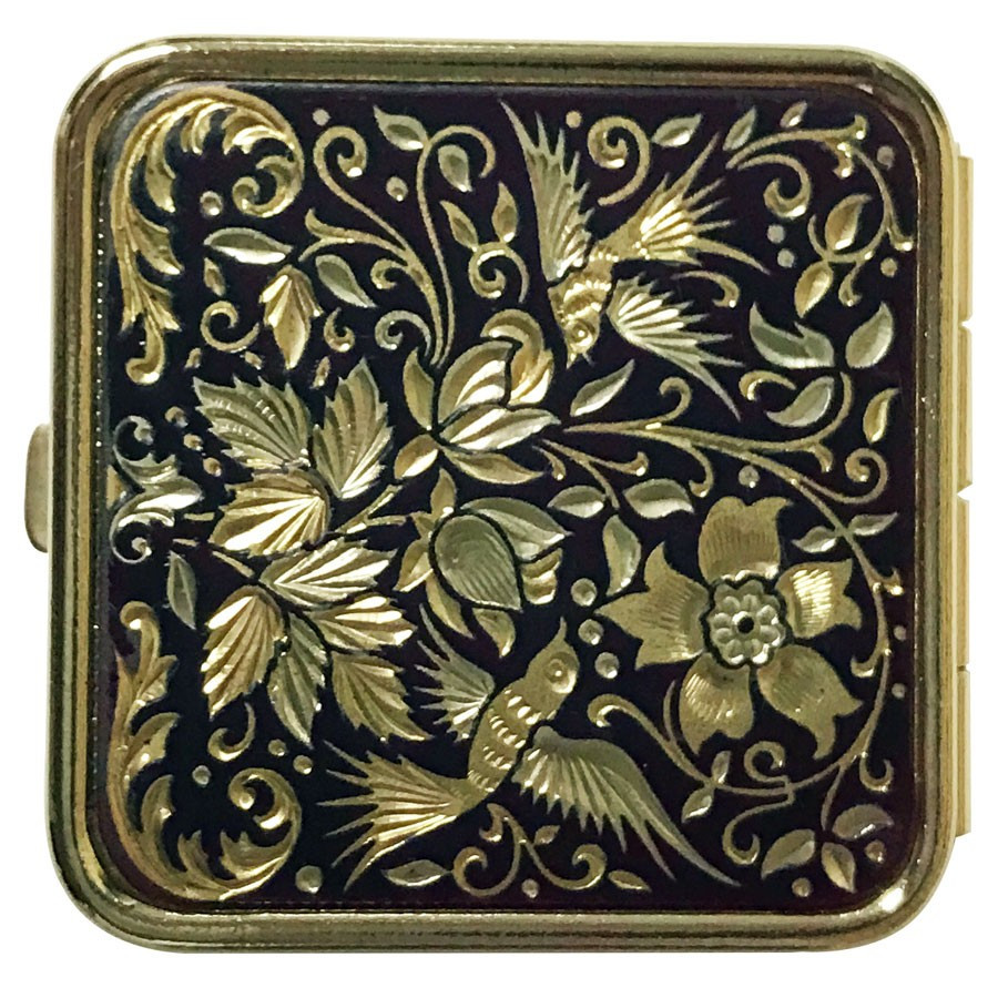 Pastillero Damasquinado artesanal de Toledo, España