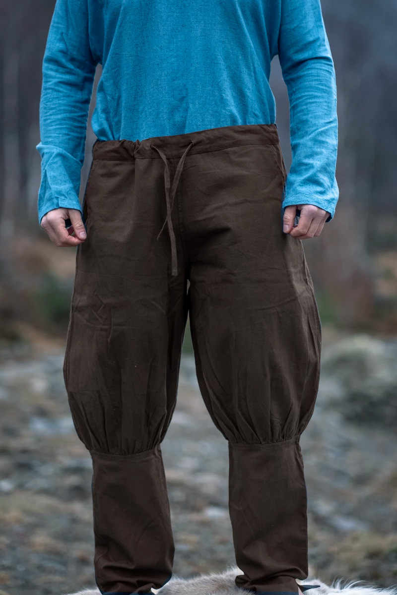 Pantalones vikingos hombre modelo Kjell, marrón