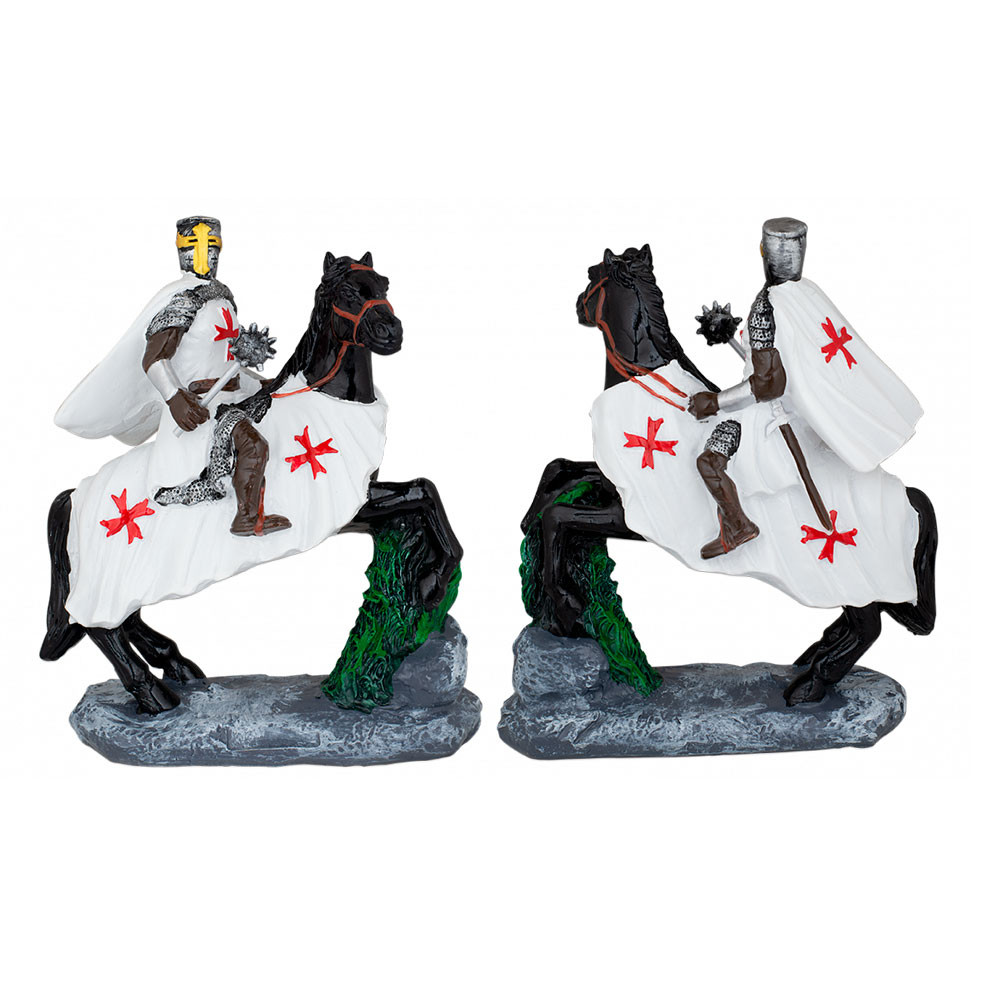 Caballero Templario a caballo con maza (20 cm.)