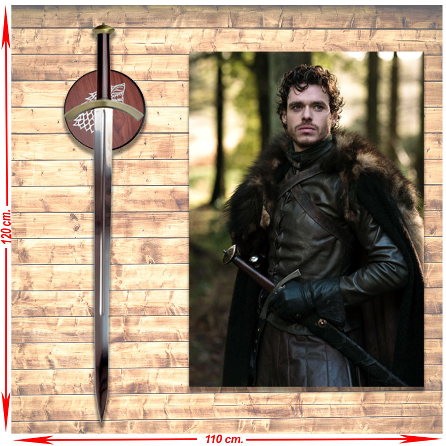 Pack estandarte + Espada de Rob Stark, Juego de Tronos