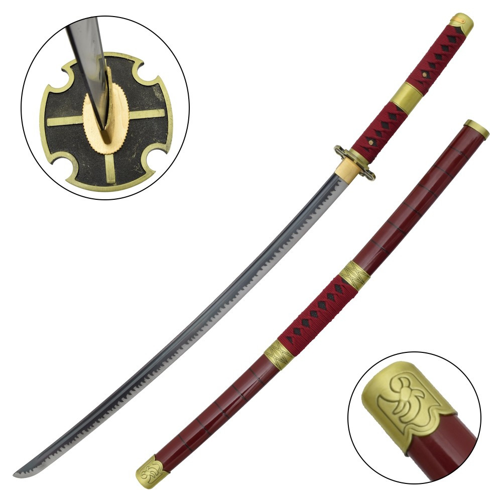 Katana no oficial hecha a mano Sandai Kitetsu de Zoro - One Piece