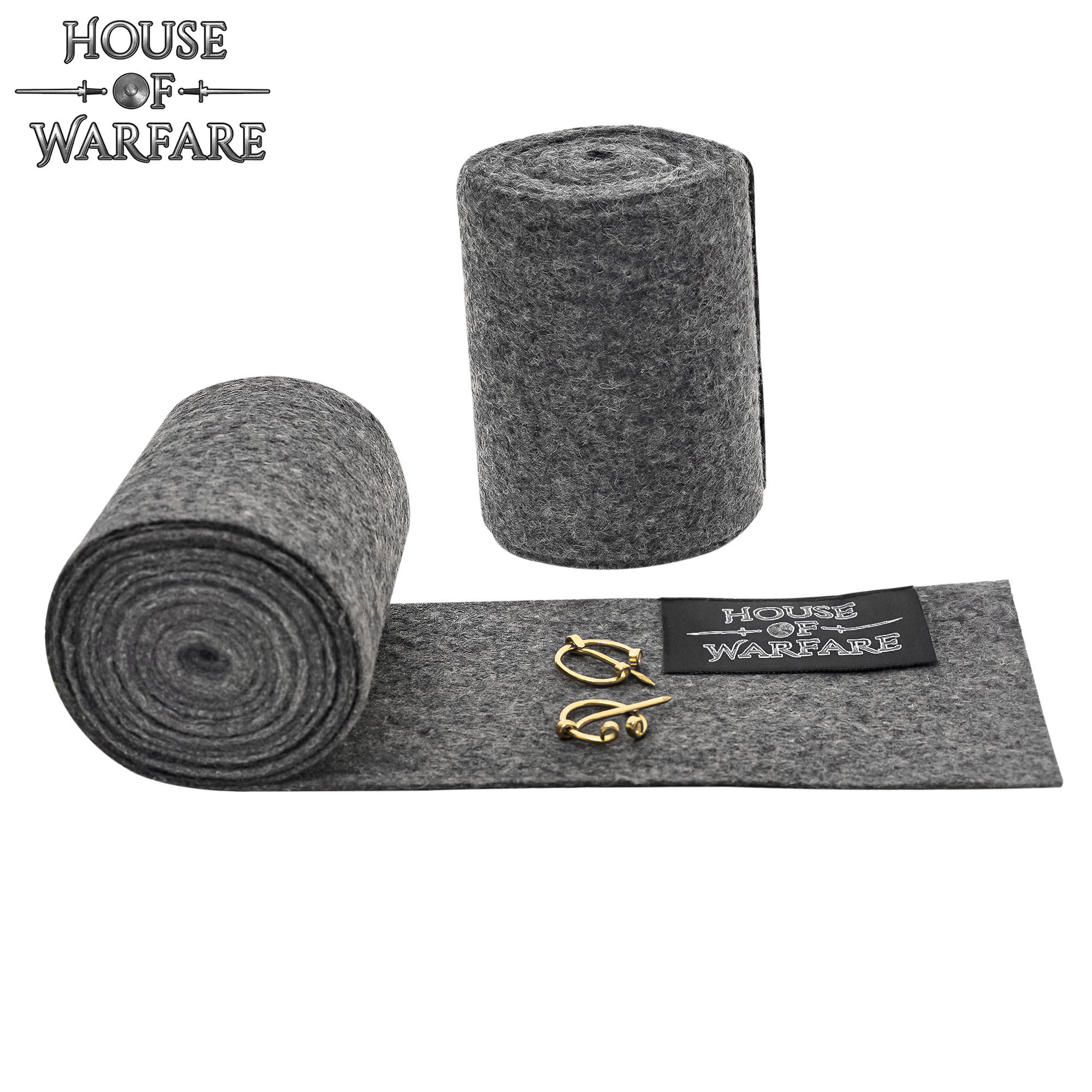 Winingas roscadas vikingas lana con broche, varios colores