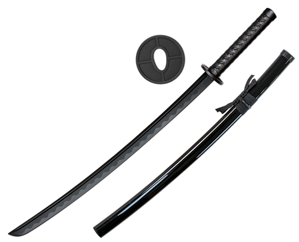 katana de Fibra para entrenamiento, color negro (41,70 cm.)